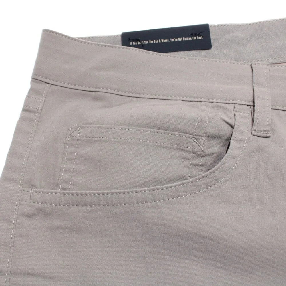 Faherty NWT 5 Pocket Jean Cut Pants Size 38 US Movement in Gray Cotton Blend